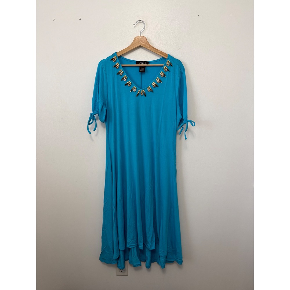 Midnight Velvet Georgine A-Line Dress – Blue – Size Large - Picture 2 of 6